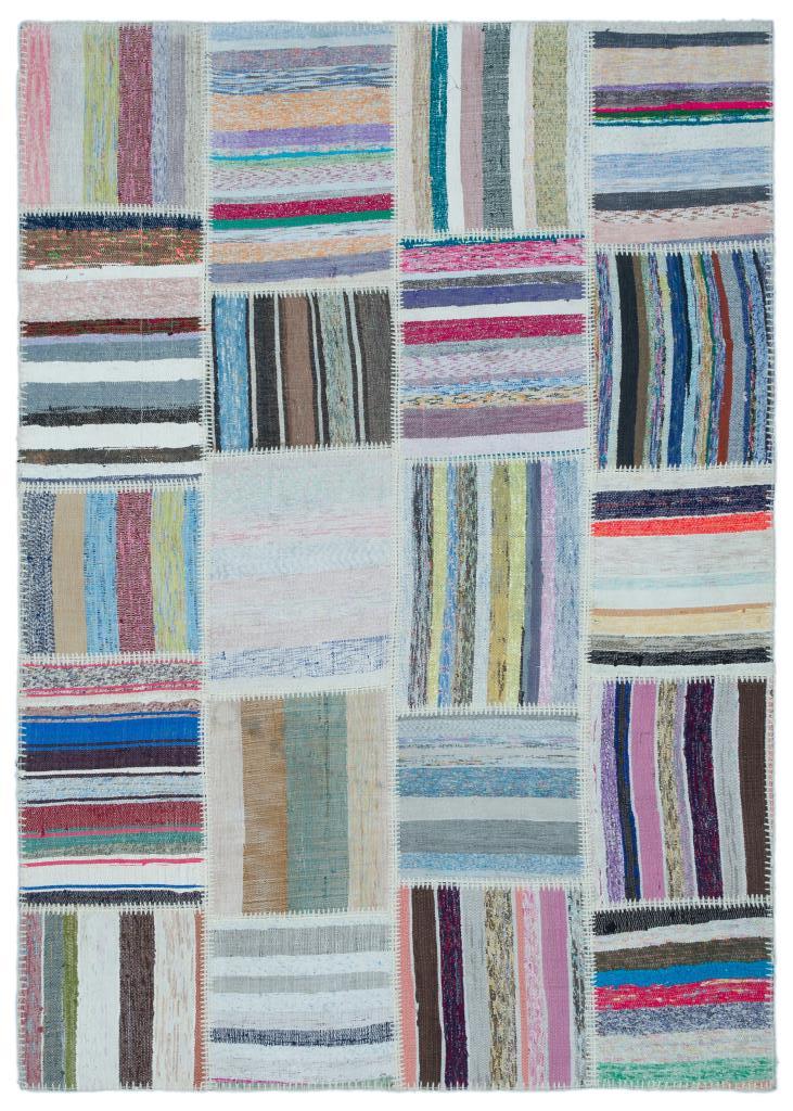 Apex Kilim Patchwork Unique Striped 25410 160 x 225 cm