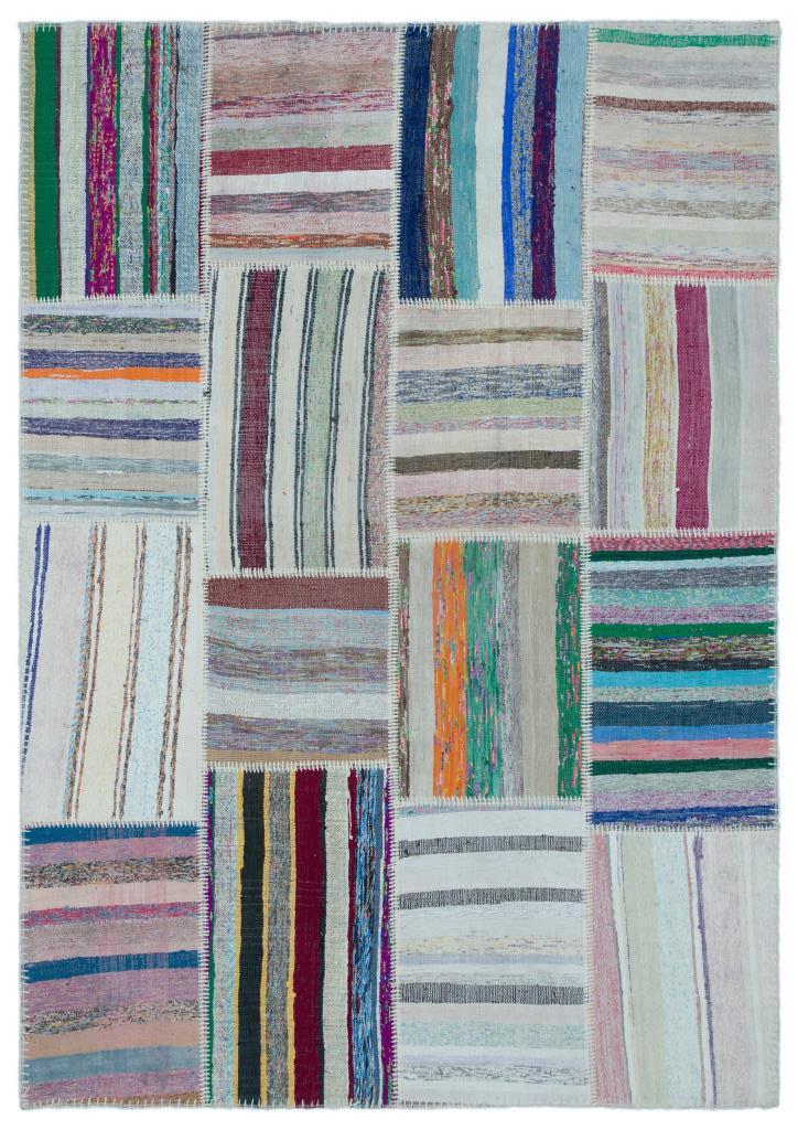 Apex Kilim Patchwork Unique Striped 25414 160 x 226 cm