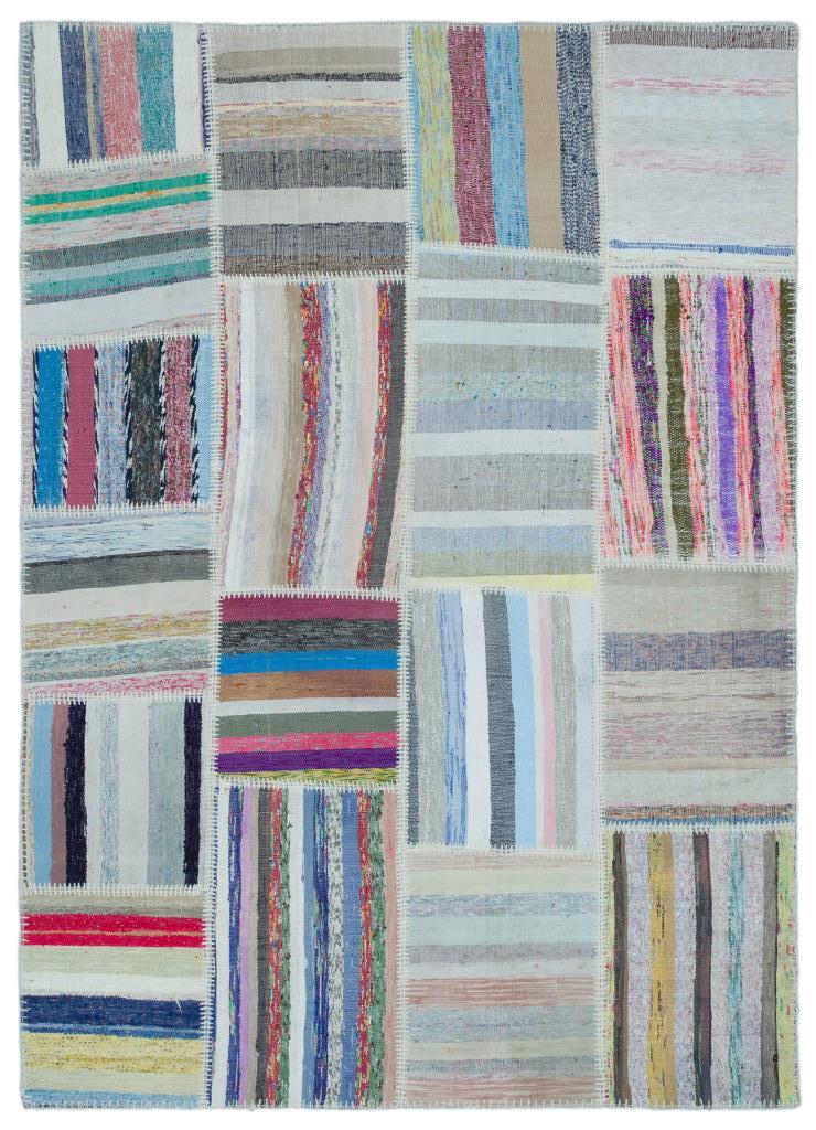 Apex Kilim Patchwork Unique Striped 25417 160 x 224 cm