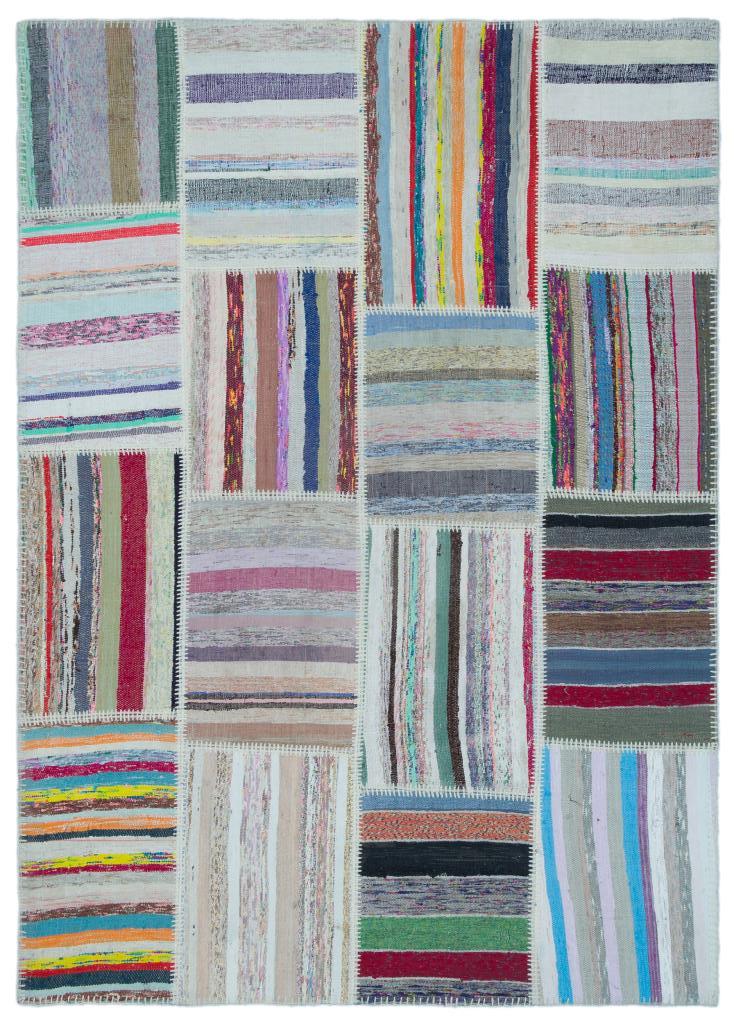 Apex Kilim Patchwork Unique Striped 25419 160 x 225 cm