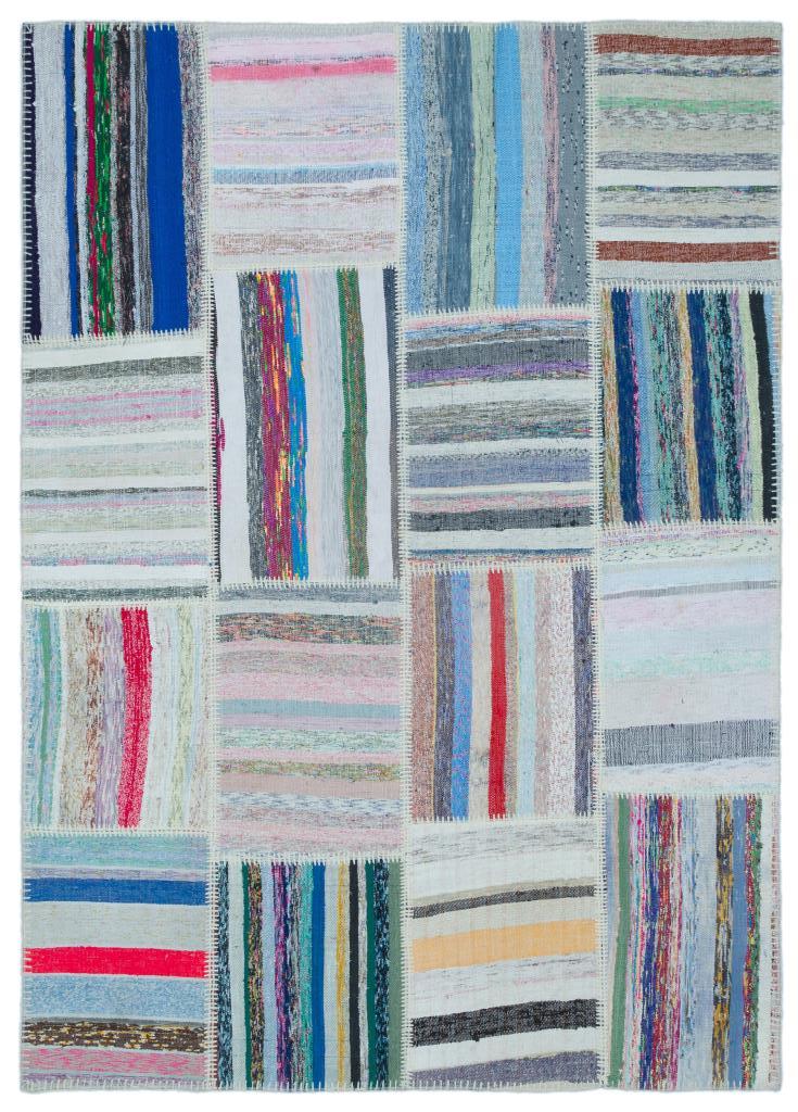 Apex Kilim Patchwork Unique Striped 25426 160 x 225 cm