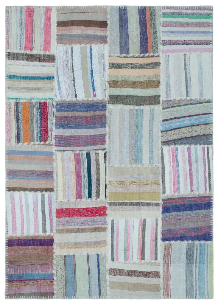 Apex Kilim Patchwork Unique Striped 25430 160 x 225 cm