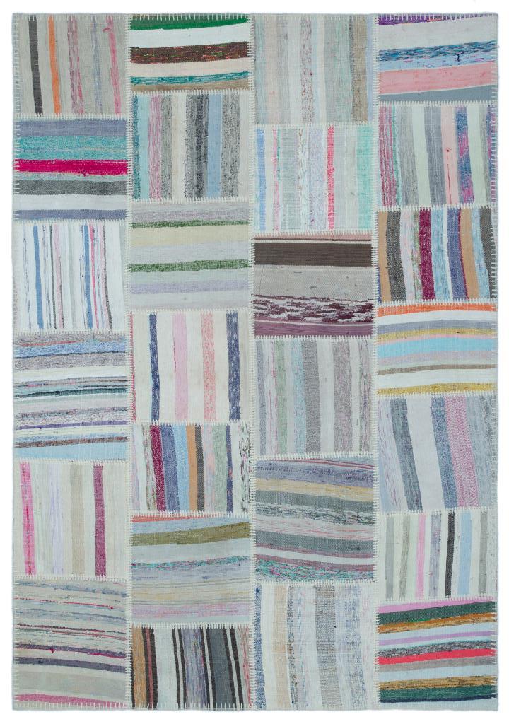 Apex Kilim Patchwork Unique Striped 25431 158 x 227 cm