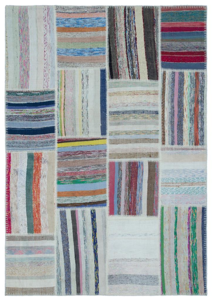 Apex Kilim Patchwork Unique Striped 25432 160 x 230 cm