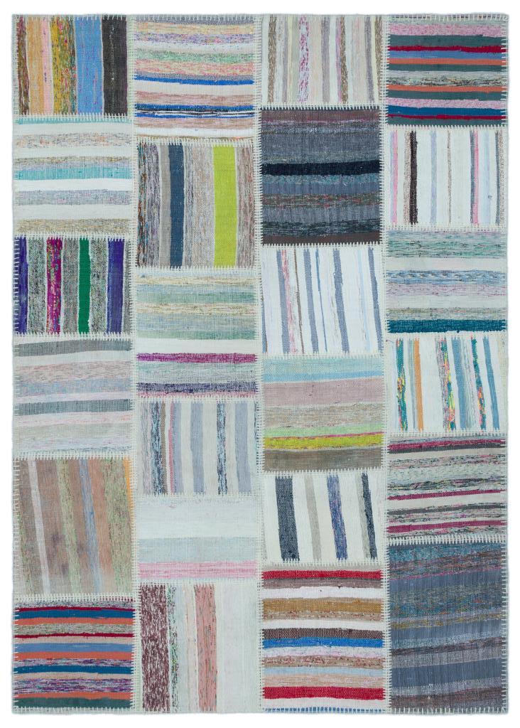 Apex Kilim Patchwork Unique Striped 25433 160 x 226 cm