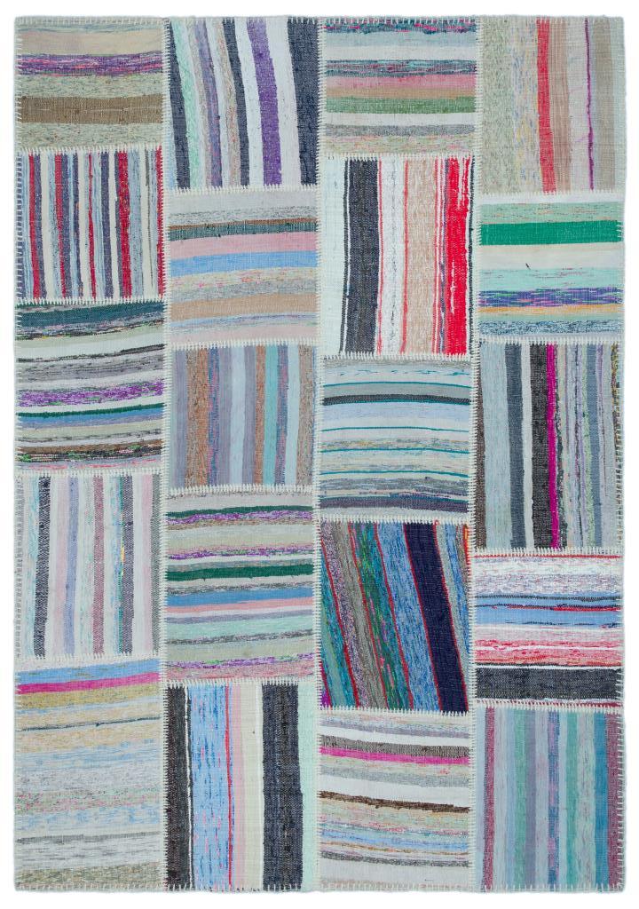 Apex Kilim Patchwork Unique Striped 25434 160 x 228 cm
