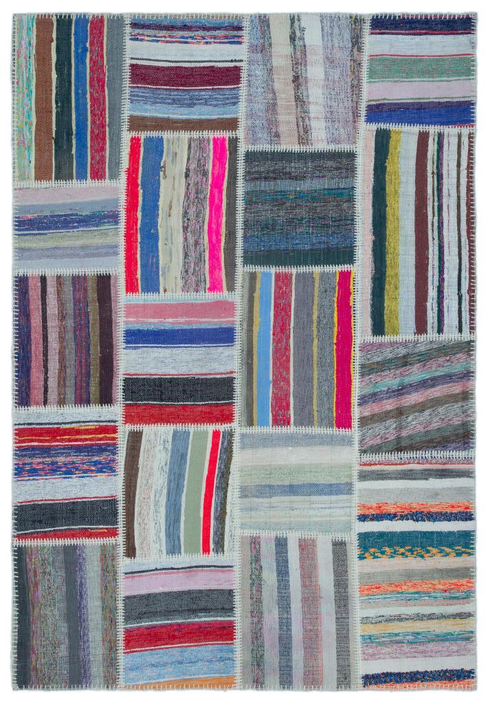 Apex Kilim Patchwork Unique Striped 25435 160 x 230 cm