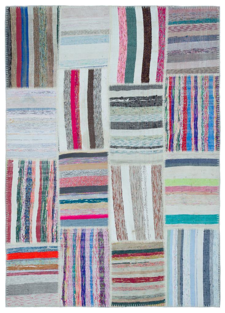 Apex Kilim Patchwork Unique Striped 25436 160 x 224 cm