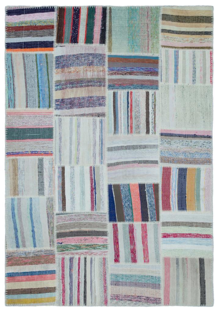 Apex Kilim Patchwork Unique Striped 25437 160 x 228 cm