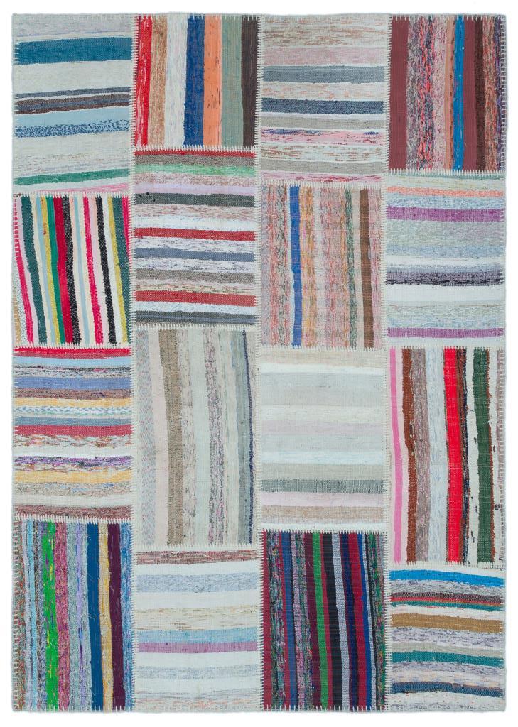 Apex Kilim Patchwork Unique Striped 25441 160 x 224 cm