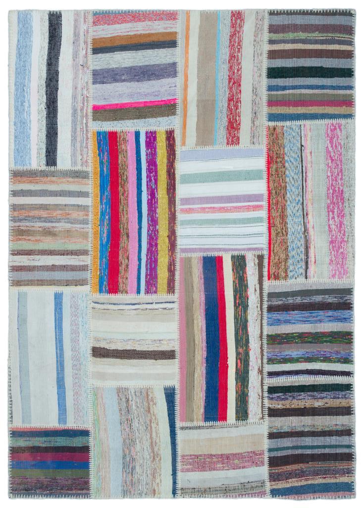 Apex Kilim Patchwork Unique Striped 25451 160 x 224 cm