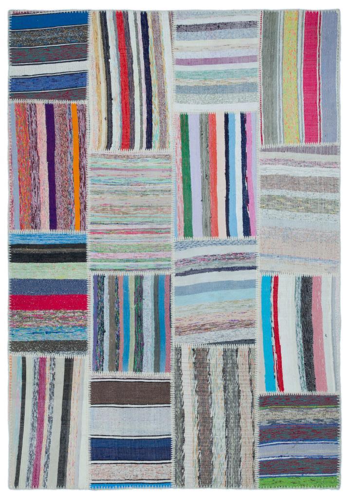 Apex Kilim Patchwork Unique Striped 25452 160 x 227 cm
