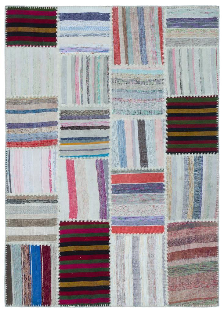 Apex Kilim Patchwork Unique Striped 25453 160 x 223 cm