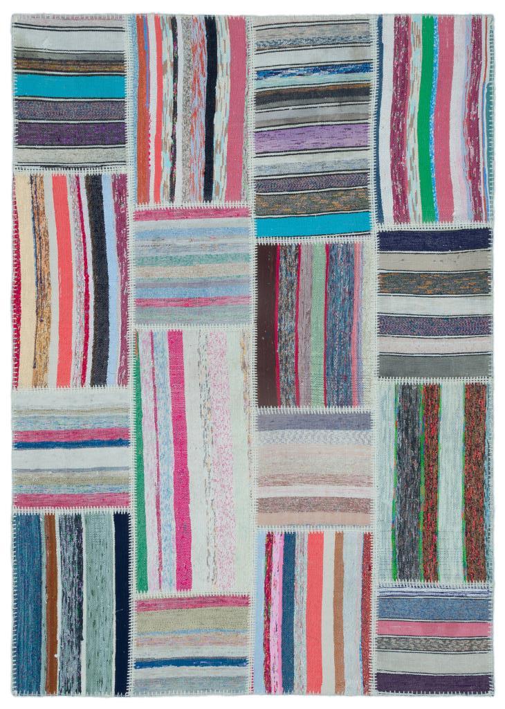 Apex Kilim Patchwork Unique Striped 25456 160 x 225 cm