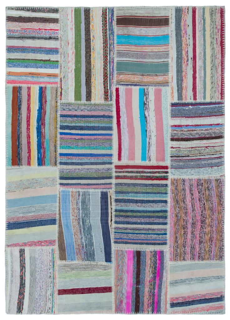 Apex Kilim Patchwork Unique Striped 25461 160 x 225 cm