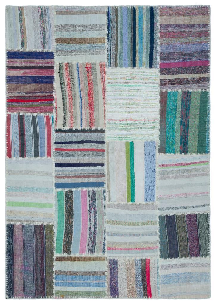 Apex Kilim Patchwork Unique Striped 25462 160 x 228 cm