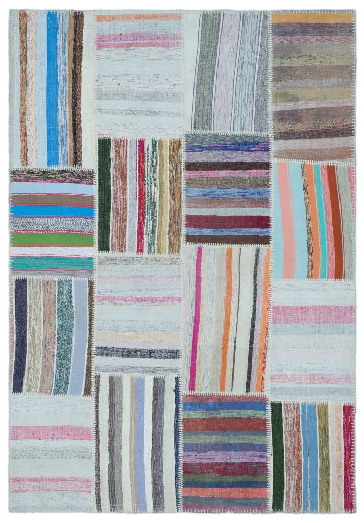 Apex Kilim Patchwork Unique Striped 25463 160 x 230 cm