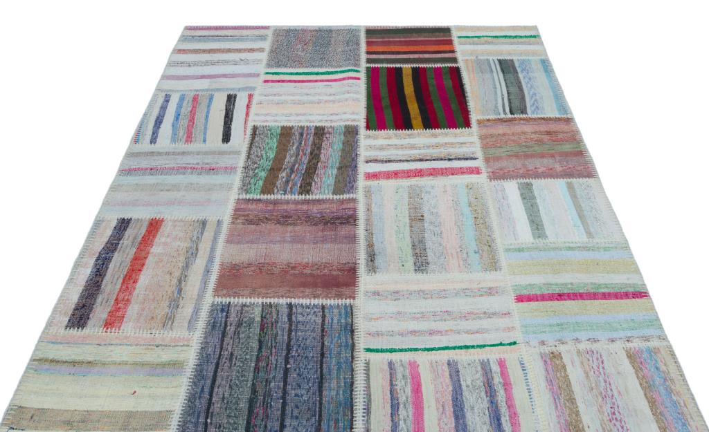 Apex Kilim Patchwork Unique Striped 25465 160 x 226 cm