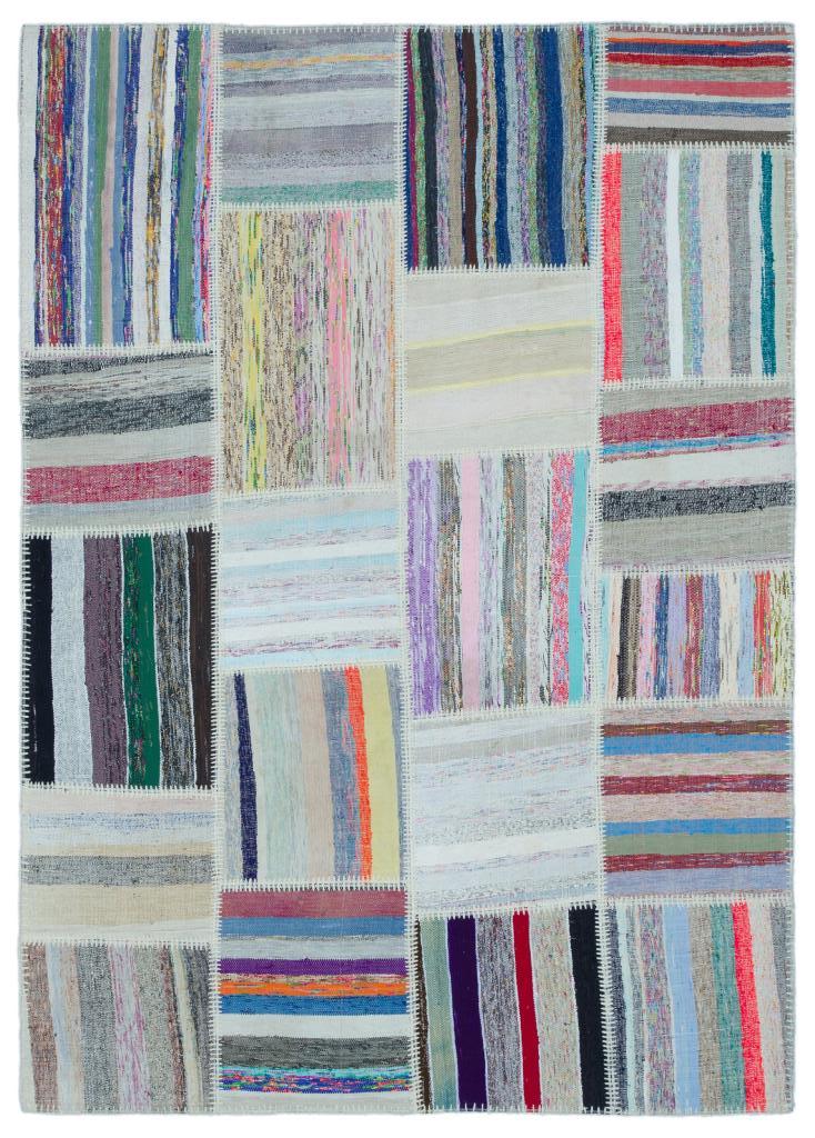 Apex Kilim Patchwork Unique Striped 25468 160 x 223 cm