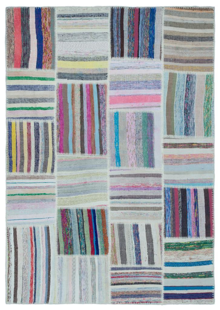 Apex Kilim Patchwork Unique Striped 25470 160 x 227 cm