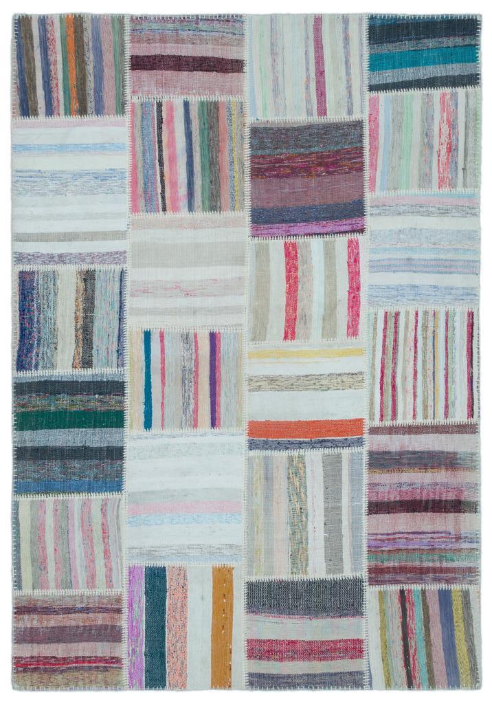 Apex Kilim Patchwork Unique Striped 25472 160 x 228 cm