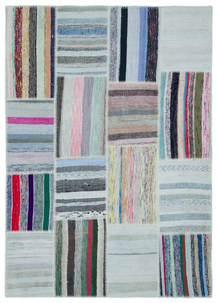Apex Kilim Patchwork Unique Striped 25474 160 x 224 cm