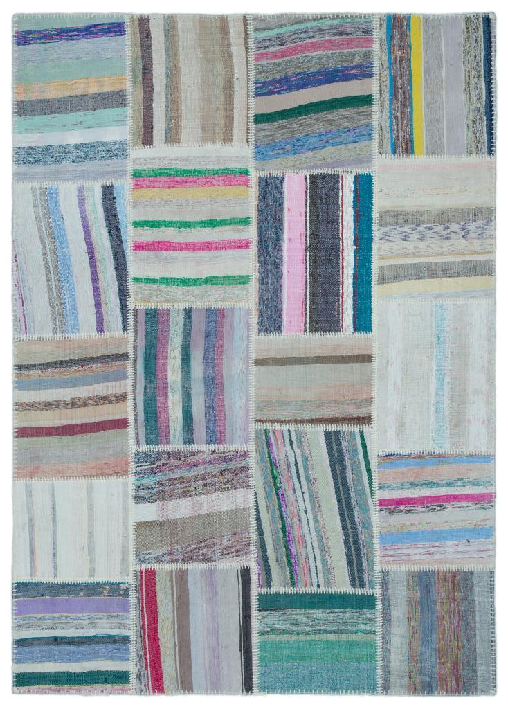Apex Kilim Patchwork Unique Striped 25476 160 x 225 cm