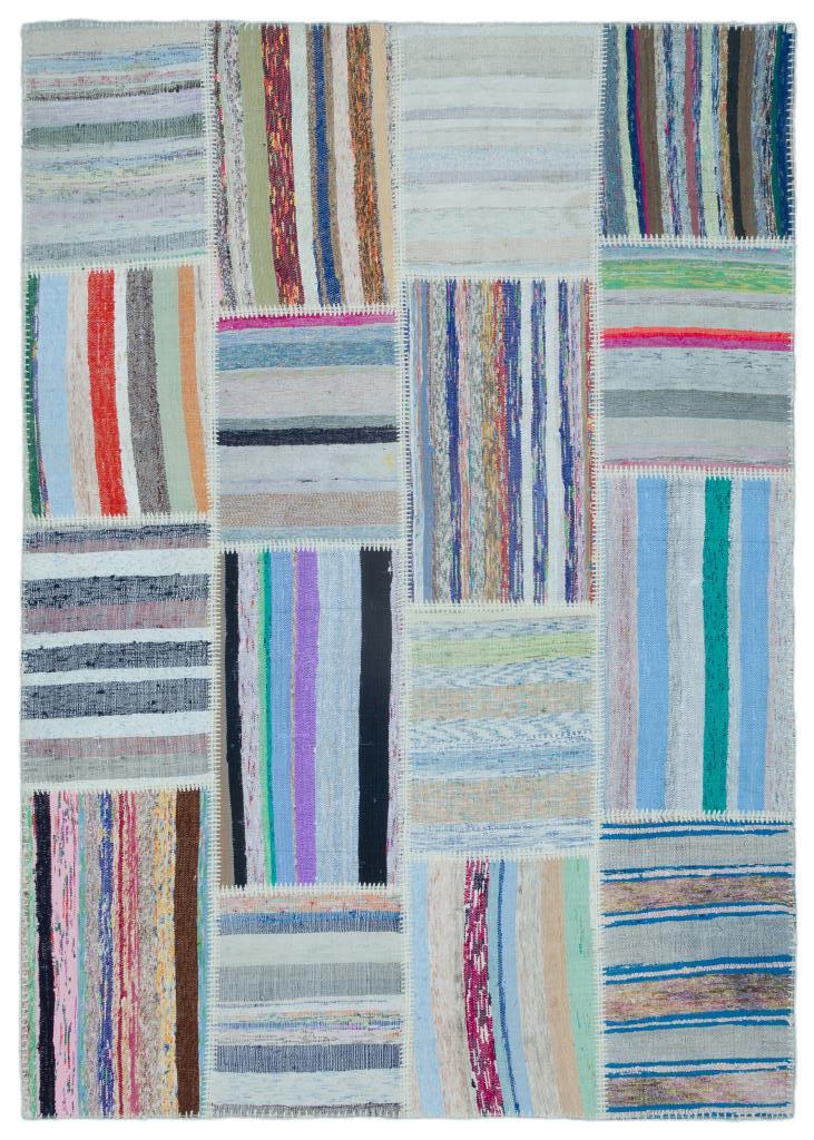 Apex Kilim Patchwork Unique Striped 25477 160 x 225 cm