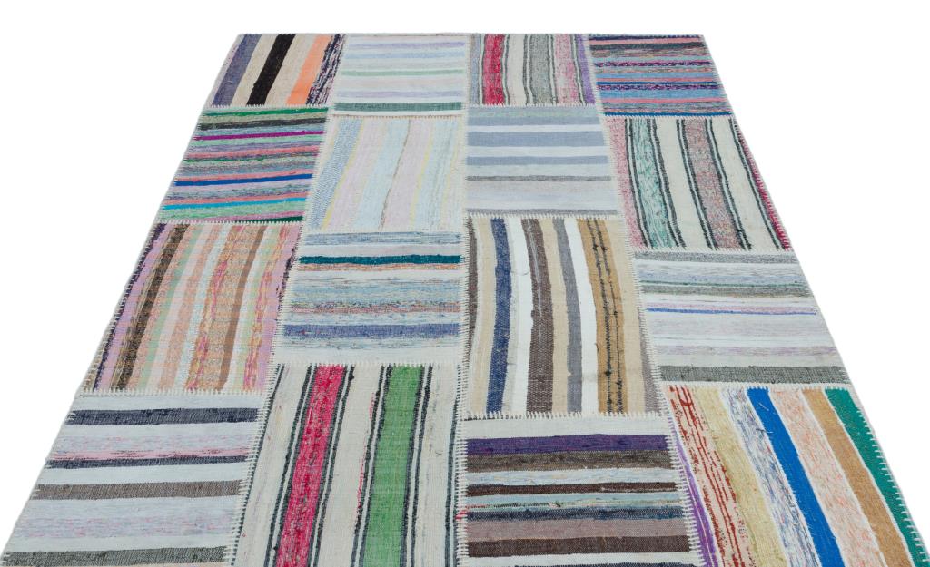 Apex Kilim Patchwork Unique Striped 25479 160 x 226 cm