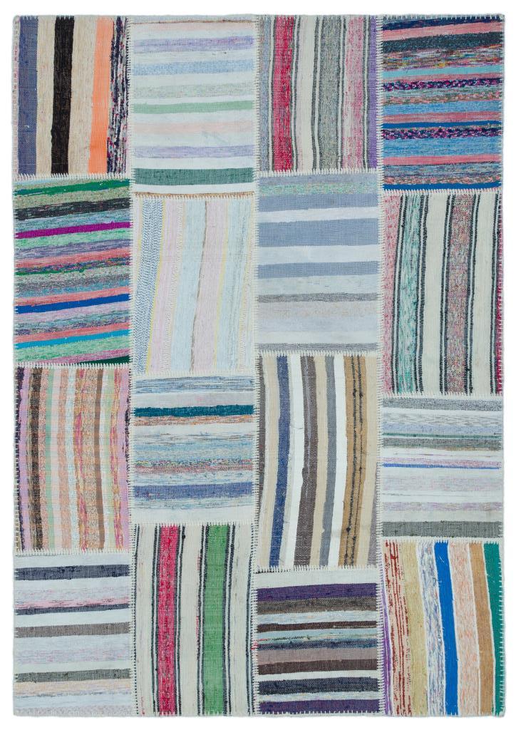 Apex Kilim Patchwork Unique Striped 25479 160 x 226 cm