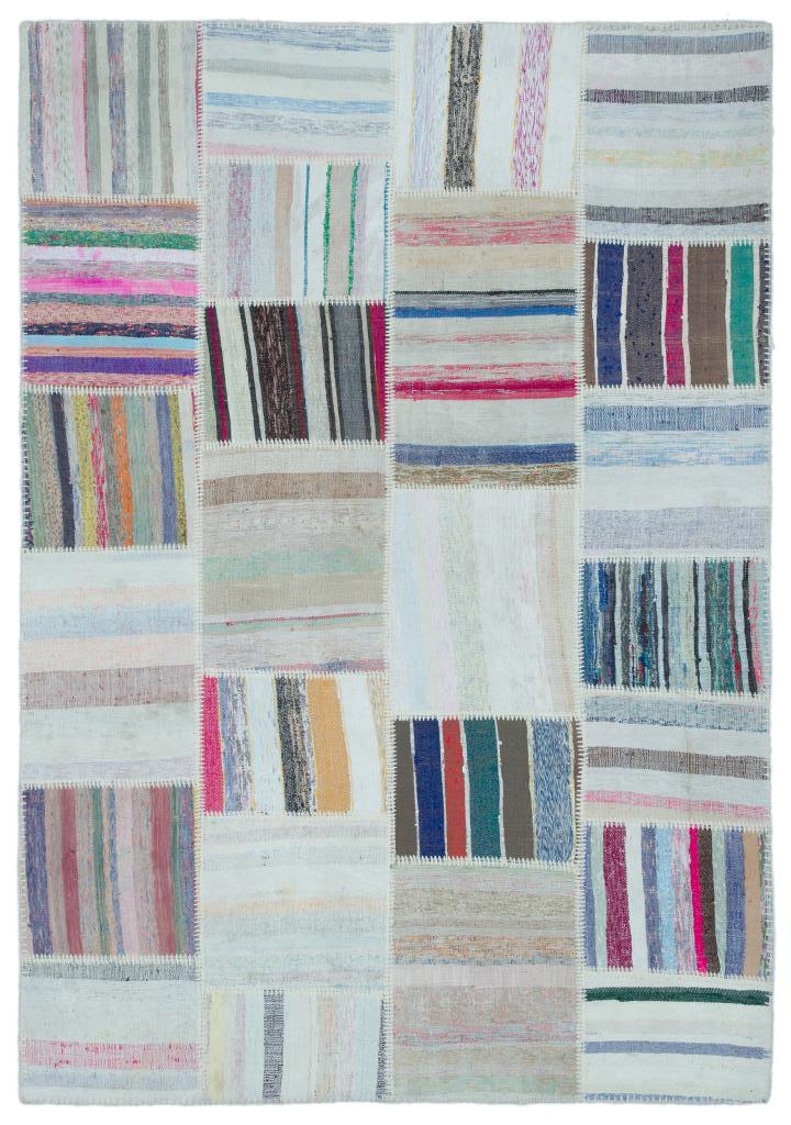 Apex Kilim Patchwork Unique Striped 25481 160 x 230 cm