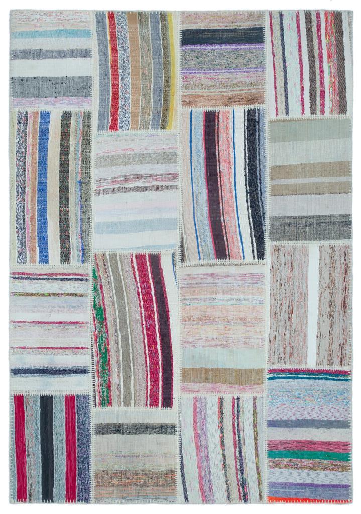 Apex Kilim Patchwork Unique Striped 25486 160 x 230 cm