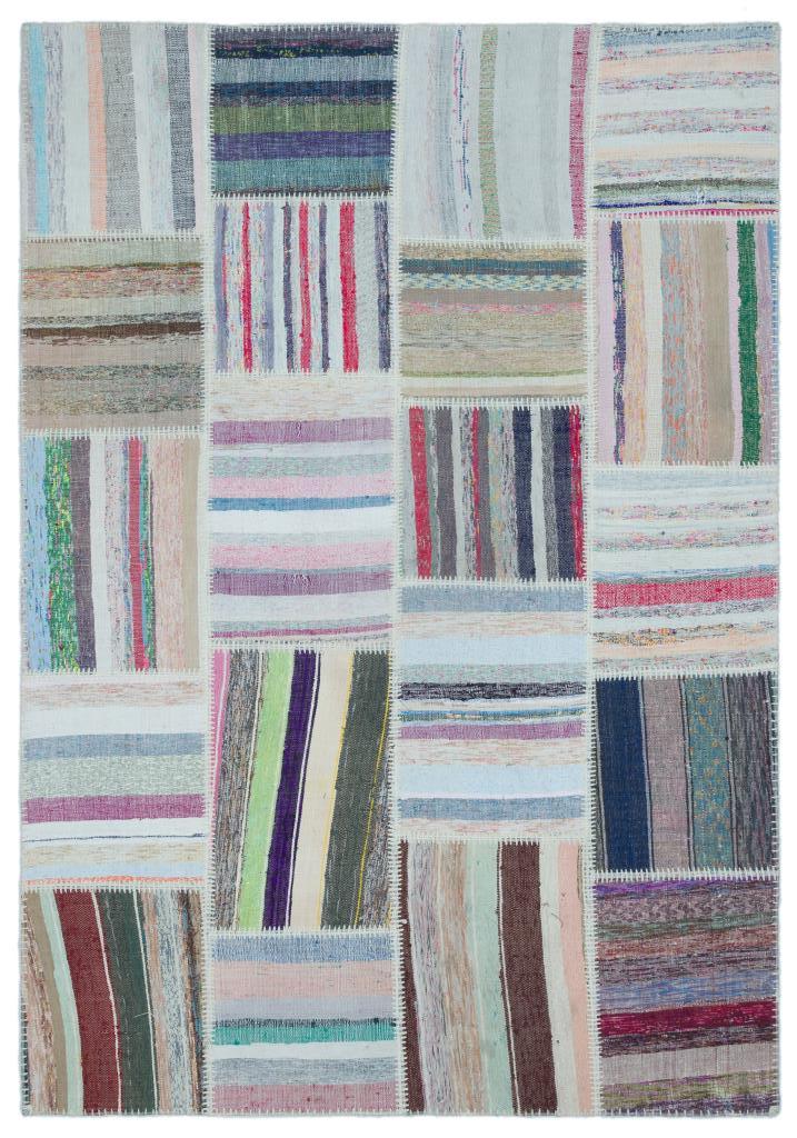 Apex Kilim Patchwork Unique Striped 25489 160 x 228 cm