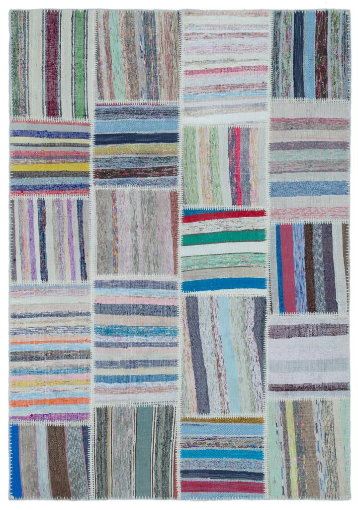 Apex Kilim Patchwork Unique Striped 25494 160 x 228 cm