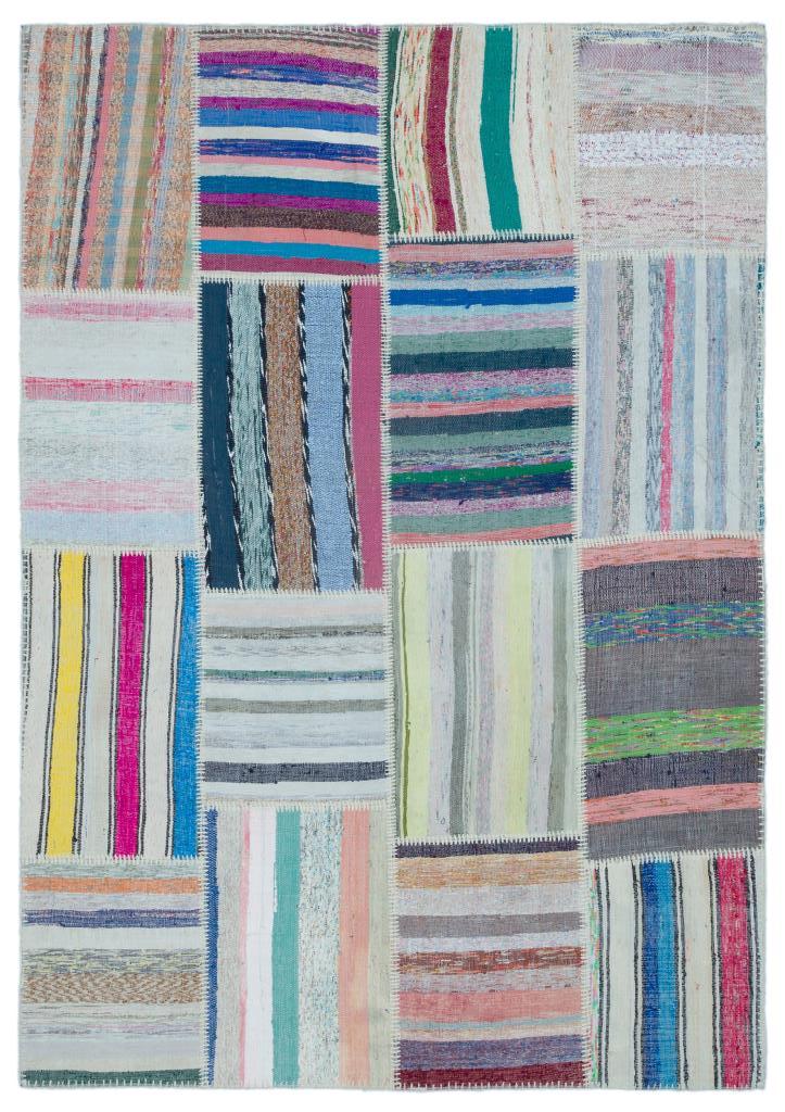 Apex Kilim Patchwork Unique Striped 25499 160 x 225 cm