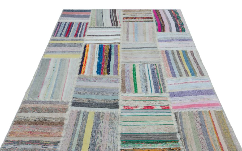 Apex Kilim Patchwork Unique Striped 25503 160 x 224 cm