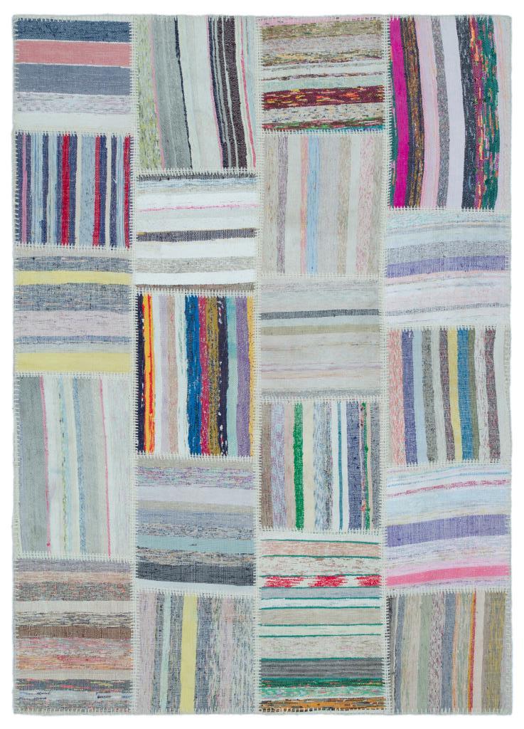 Apex Kilim Patchwork Unique Striped 25503 160 x 224 cm