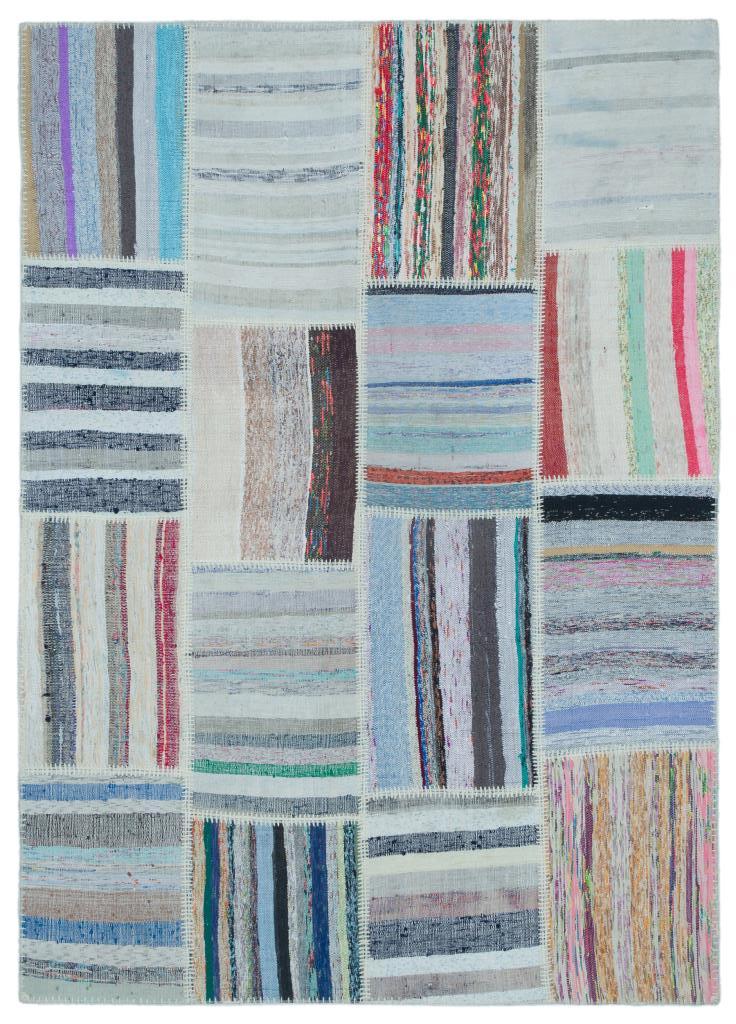 Apex Kilim Patchwork Unique Striped 25505 160 x 225 cm