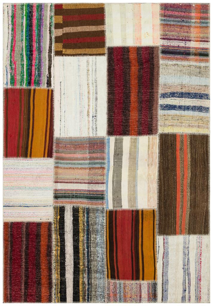 Apex Kilim Patchwork Unique Striped 36183 159 x 231 cm