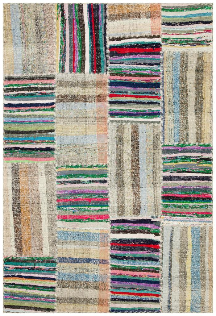 Apex Kilim Patchwork Unique Striped 36197 159 x 234 cm