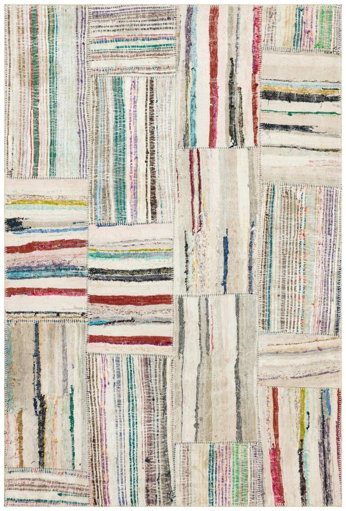 Apex Kilim Patchwork Unique Striped 36307 155 x 233 cm