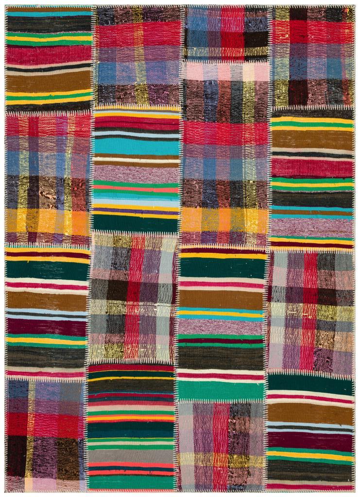 Apex Kilim Patchwork Unique Striped 36315 157 x 219 cm