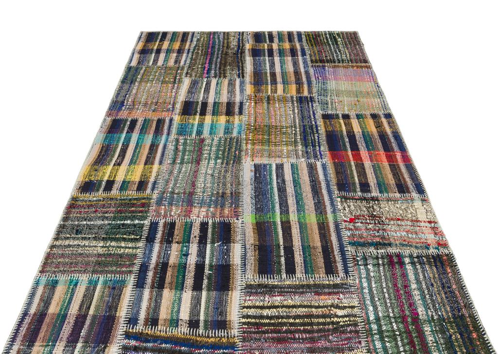 Apex Kilim Patchwork Unique Striped 36317 155 x 230 cm