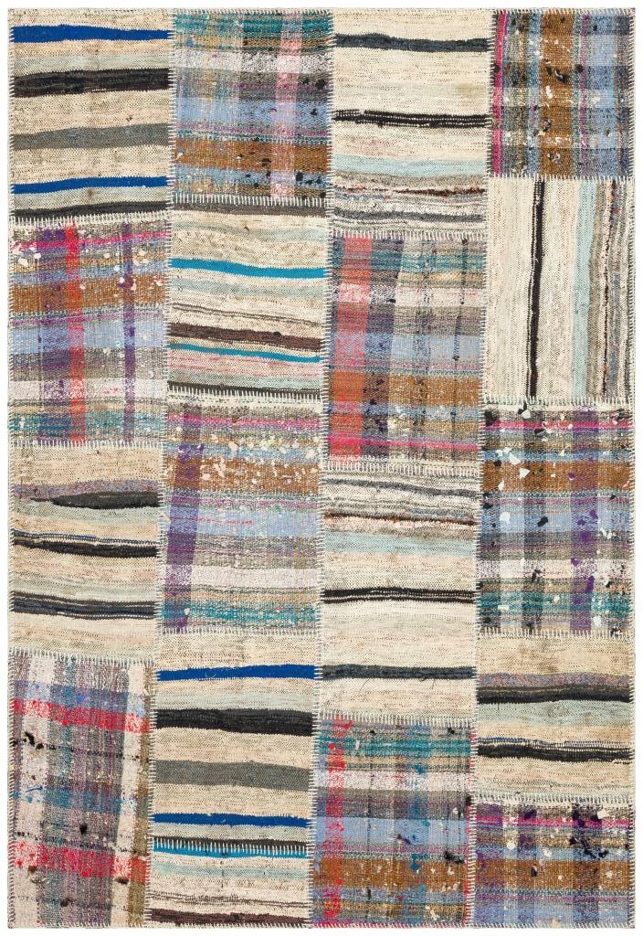 Apex Kilim Patchwork Unique Striped 36319 156 x 231 cm