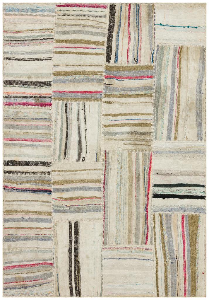 Apex Kilim Patchwork Unique Striped 36352 150 x 215 cm