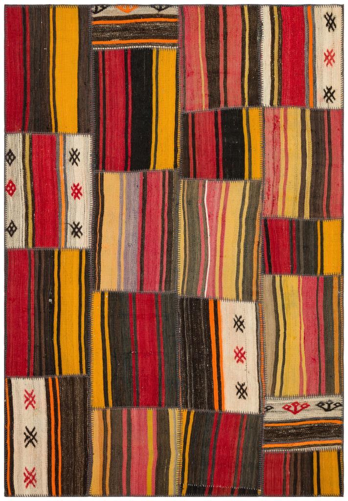Apex Kilim Patchwork Unique Striped 36355 158 x 228 cm