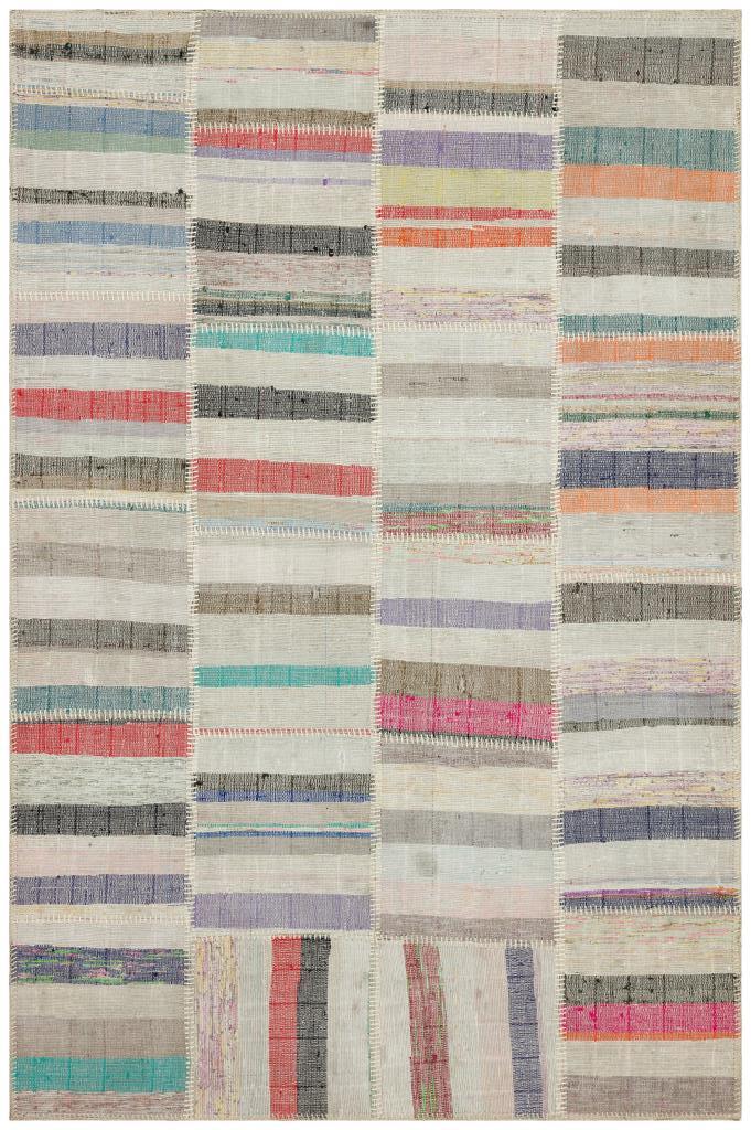 Apex Kilim Patchwork Unique Striped 36357 149 x 226 cm