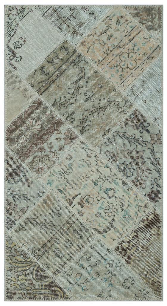 Apex Patchwork Halı Bej 24693 80 x 150 cm