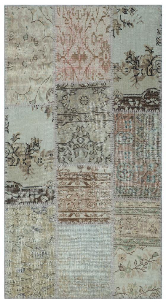 Apex Patchwork Halı Bej 24751 80 x 150 cm