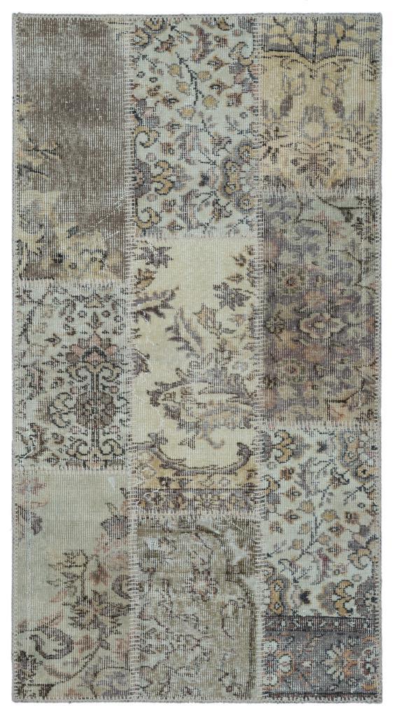 Apex Patchwork Halı Bej 25887 80 x 150 cm